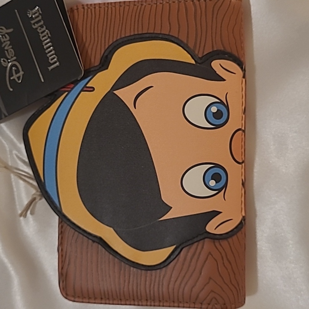 Loungefly Brown Pinochio Wallet with Vintage Metal Hardware - Picture 9 of 10